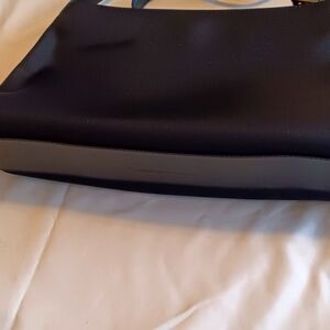 Vintage Coach Black Twill Nylon Leather Shoulder Handbag 7406